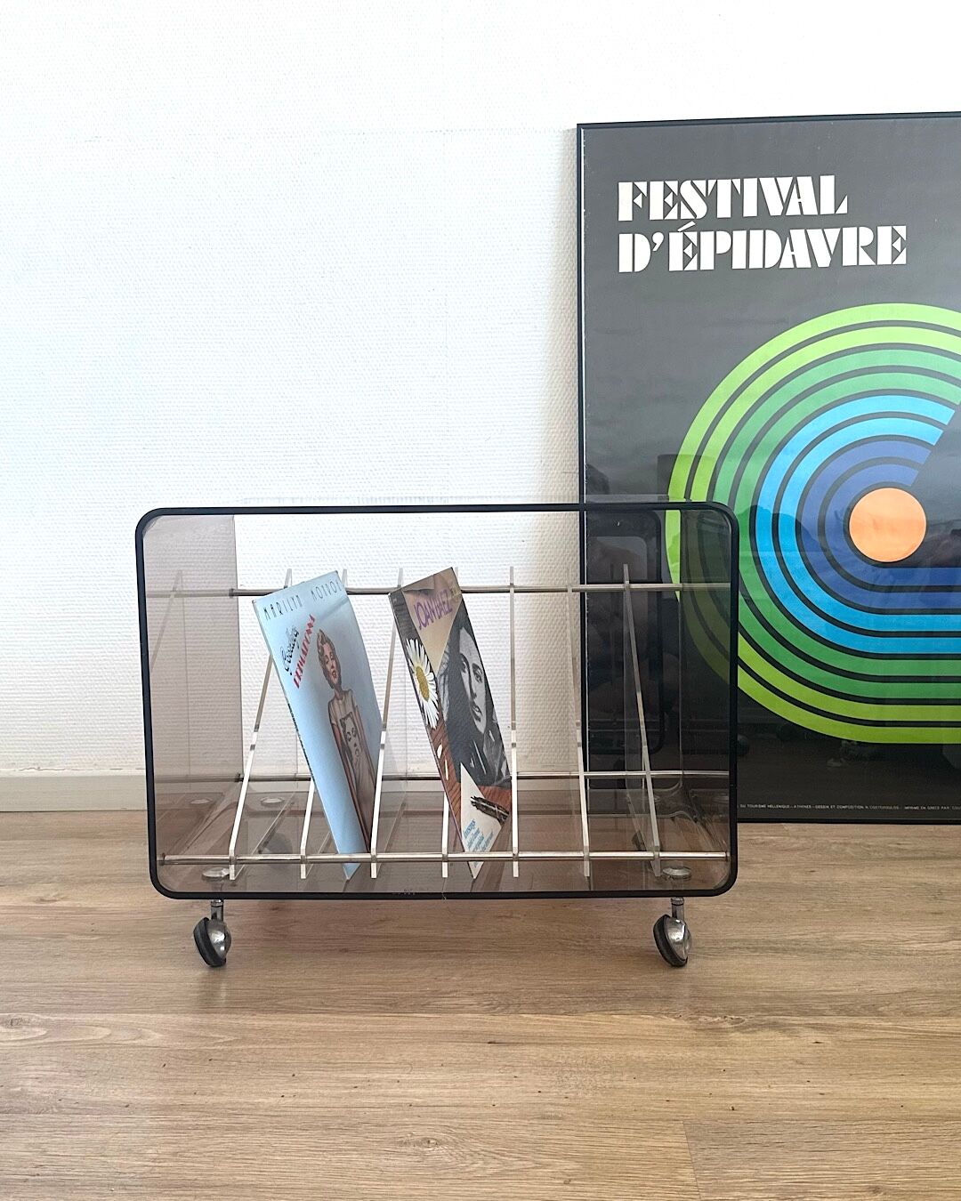 Coffee table / Hi-fi vinyl unit Michel Dumas