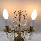 Girandole in bronze and crystal