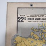 School wall map vidal lablache 22 and 22 bis