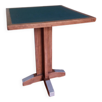 Art Deco game table pedestal table