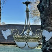 Superb Art Deco bronze chandelier, a mix of styles, circa 1930/50, 3 branches 4.