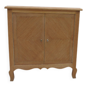 Small vintage marquetry wooden cabinet – 2 doors – Classic style