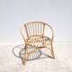 Small vintage rattan children's armchair