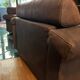 Paire de fauteuils Erasmo vintage, cuir marron, Scarpa pour BB Italia.