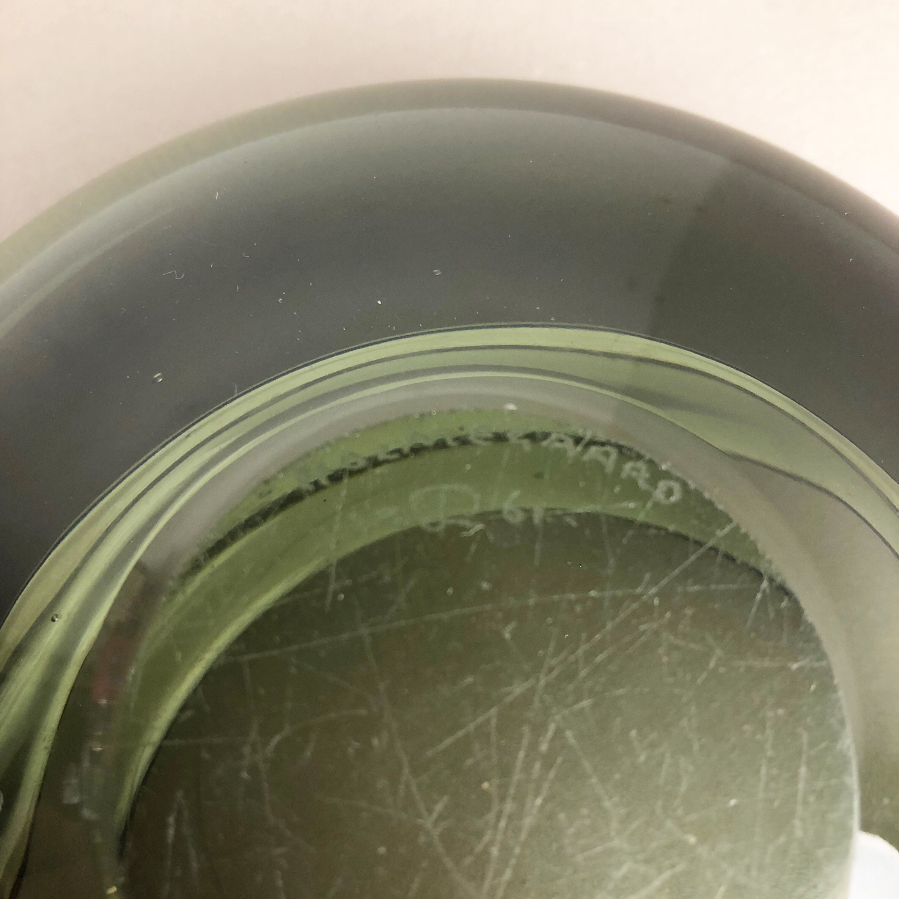 Set of 2 Glass Shell Bowl Elements by Per Lutken for Holmegaard, Denmark, 1960s