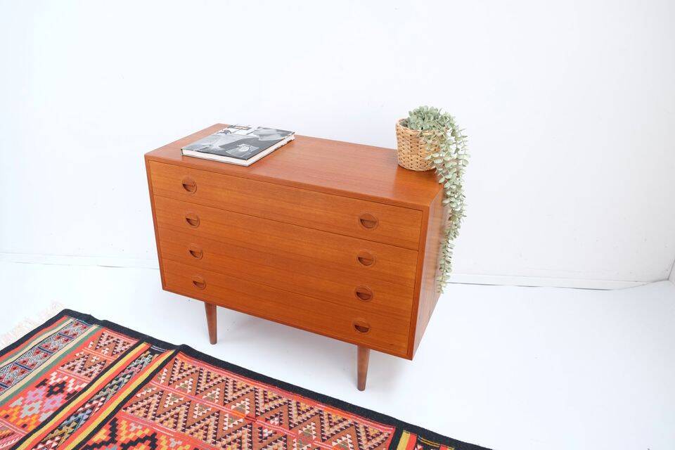 Commode vintage rétro années 60-70 HG Møbler en teck, style années 60-70.