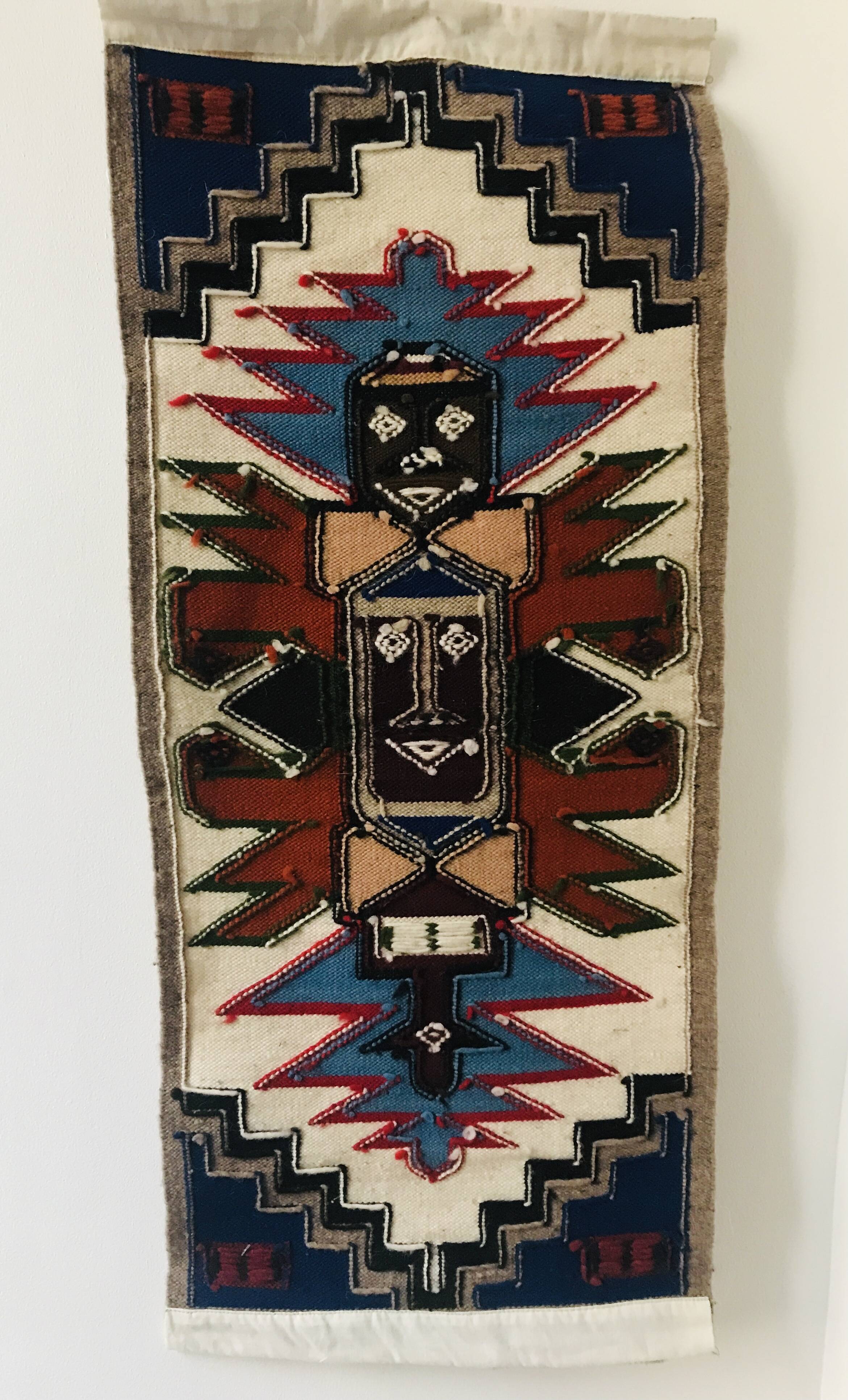 God Sun Andes wool wall tapestry