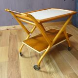 Scandinavian trolley in blond cherry 1960