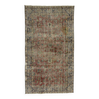 Tapis vintage anatolien turc fait à la main 204 cm x 114 cm