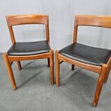 Set of Two Midcentury Rare Dining Chairs Bramin, Denmark, 1960s