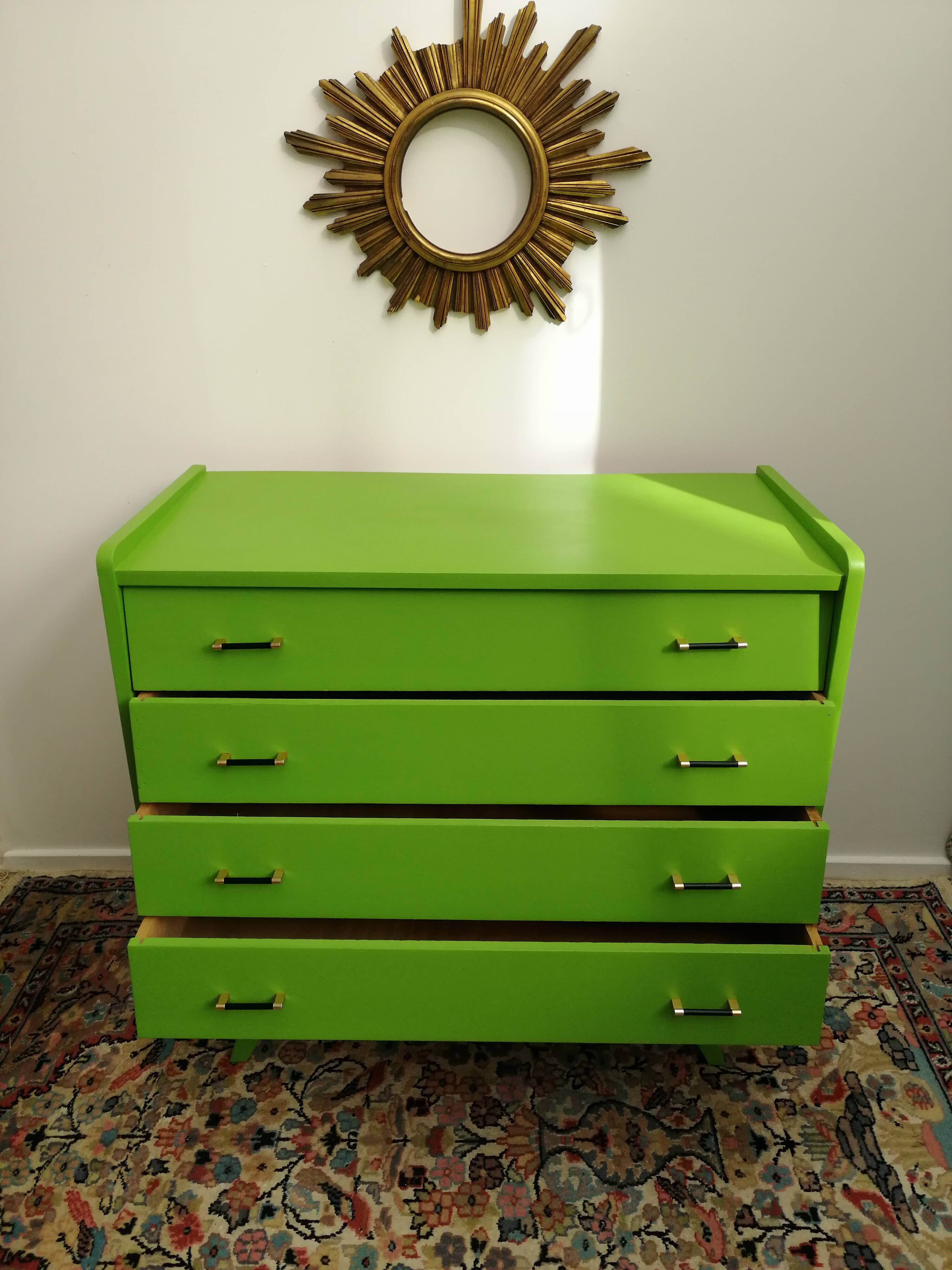 Vintage green dresser