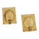 Pair of Swedish Brass Wall Sconces