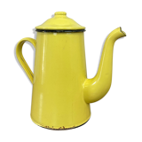 Yellow enamelled coffee maker