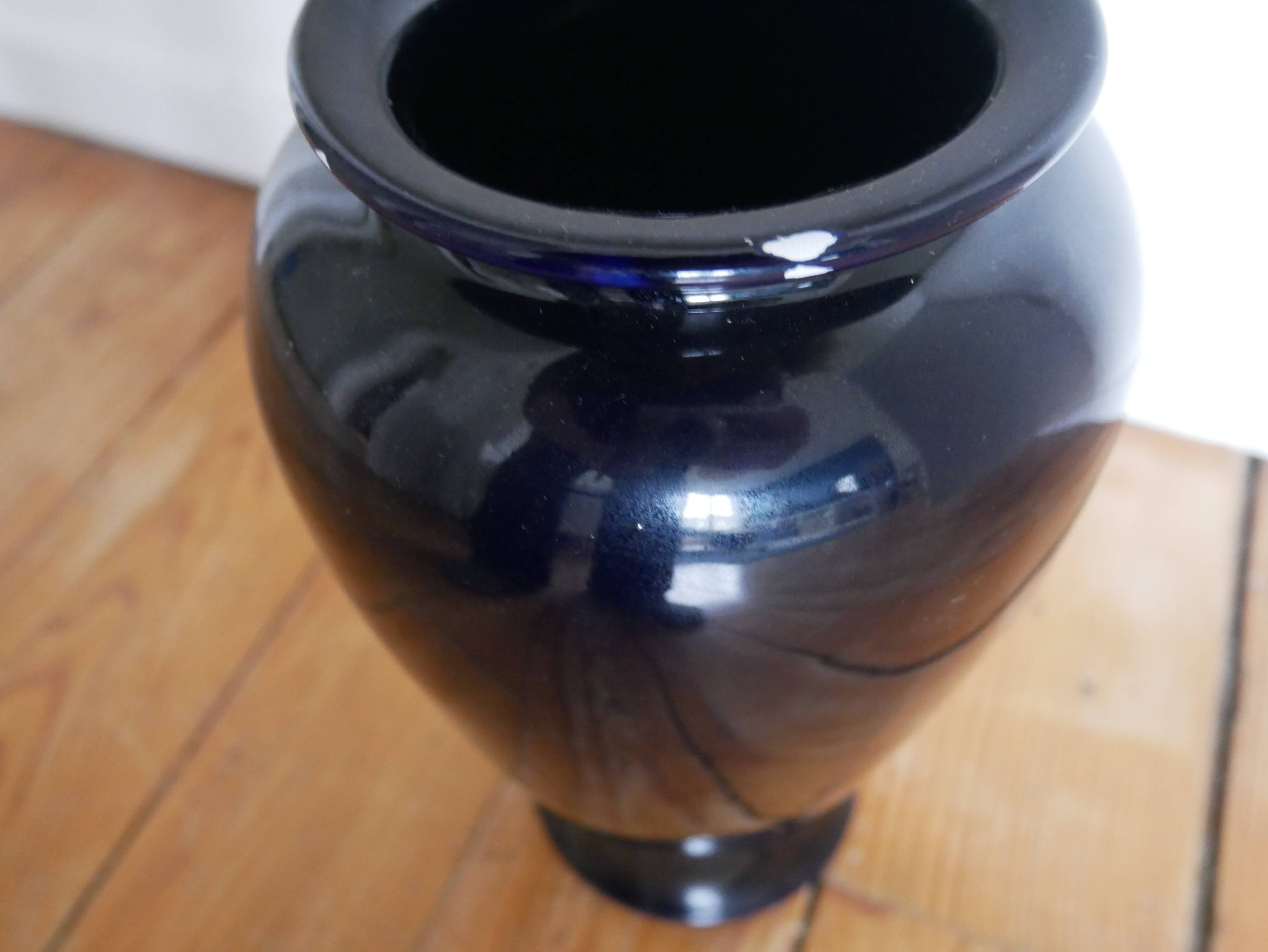 Heron decor vase