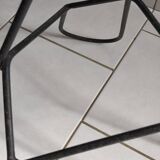 Vintage metal and wood coat rack