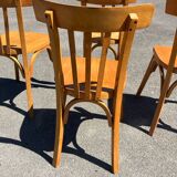 Set of four bistro chairs
