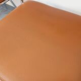 4 vintage sleigh chairs from the 70s, in designer chrome metal