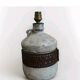 Alexandre Kostanda Rare Ceramic Leather-Rigged Lamp Base 1960