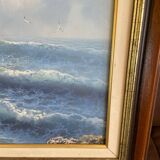 Tableau de la mer encadré