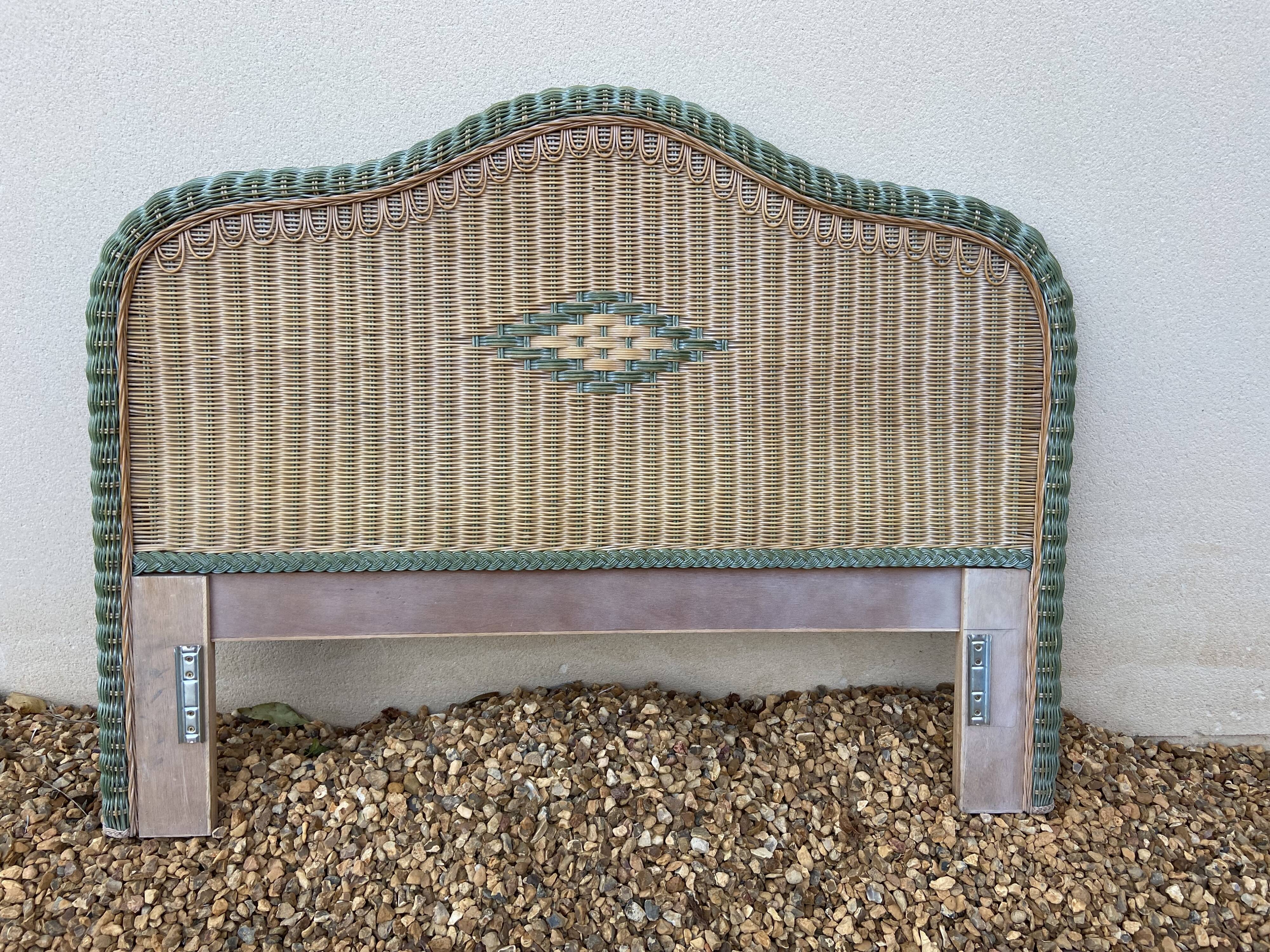 Rattan headboard