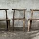 Large old teak chair or armchair H84 L60