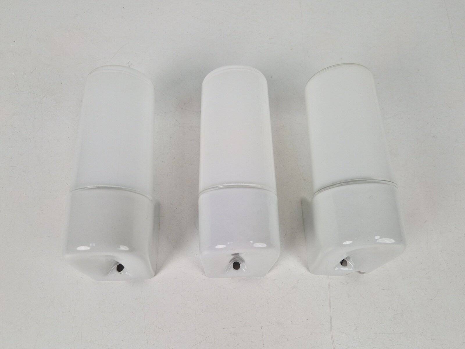 Vintage Wall Lamps attributed to Wilhelm Wagenfeld for Lindner, 1950s, Set of 3