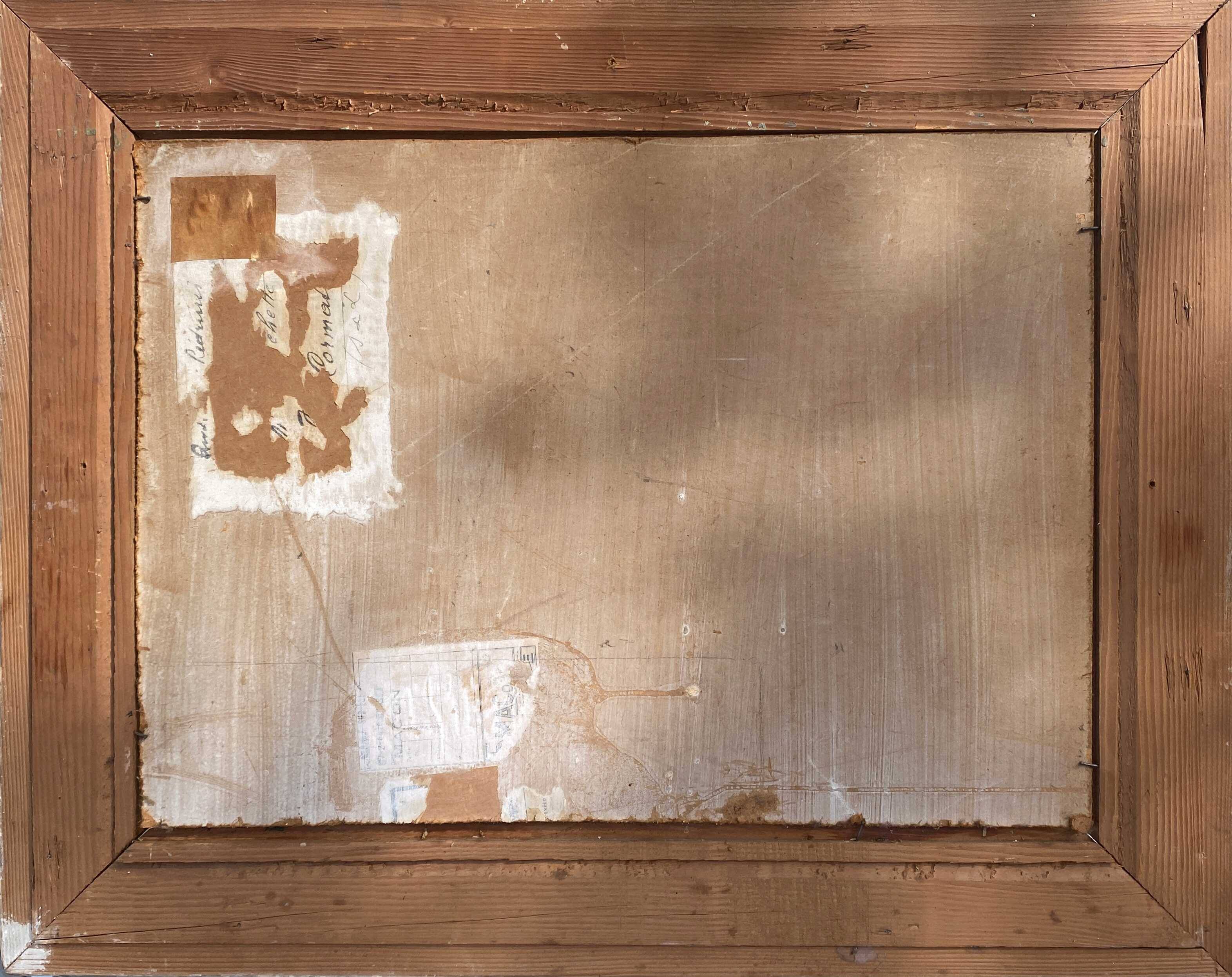 Old Painting Church of Chapaize (Saône-et-Loire) Farrier HSP signed