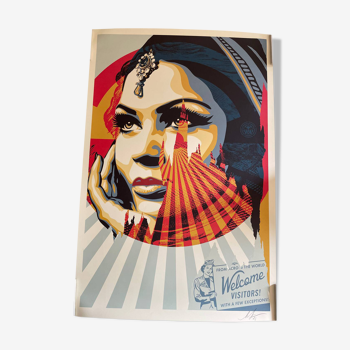 Shepard Fairey (OBEY) Target Exceptions, signé et daté par l'artiste