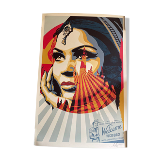 Shepard Fairey (OBEY) Target Exceptions, signé et daté par l'artiste