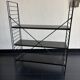 Etagère vintage 1950 tomado sur pieds design A.Dekker noire - 84 x 25 cm