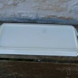 Vintage Long Ceramic Dish Art Deco Flowers