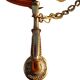 3-branched empire chandelier in bronze