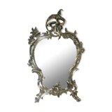 Nineteenth century mirror in silver bronze