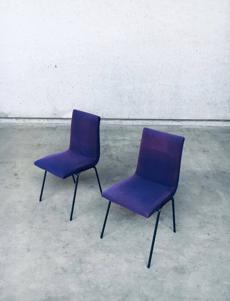Set of Mid-Century Modern Robin Chairs by Pierre Guariche for Meurop, Belgium, 1950s