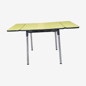 Yellow formica table