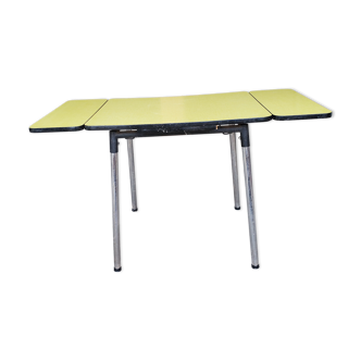 Yellow formica table