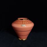 Art deco vase in opaque pink glass - model 'ady' de de rupel (boom glass)