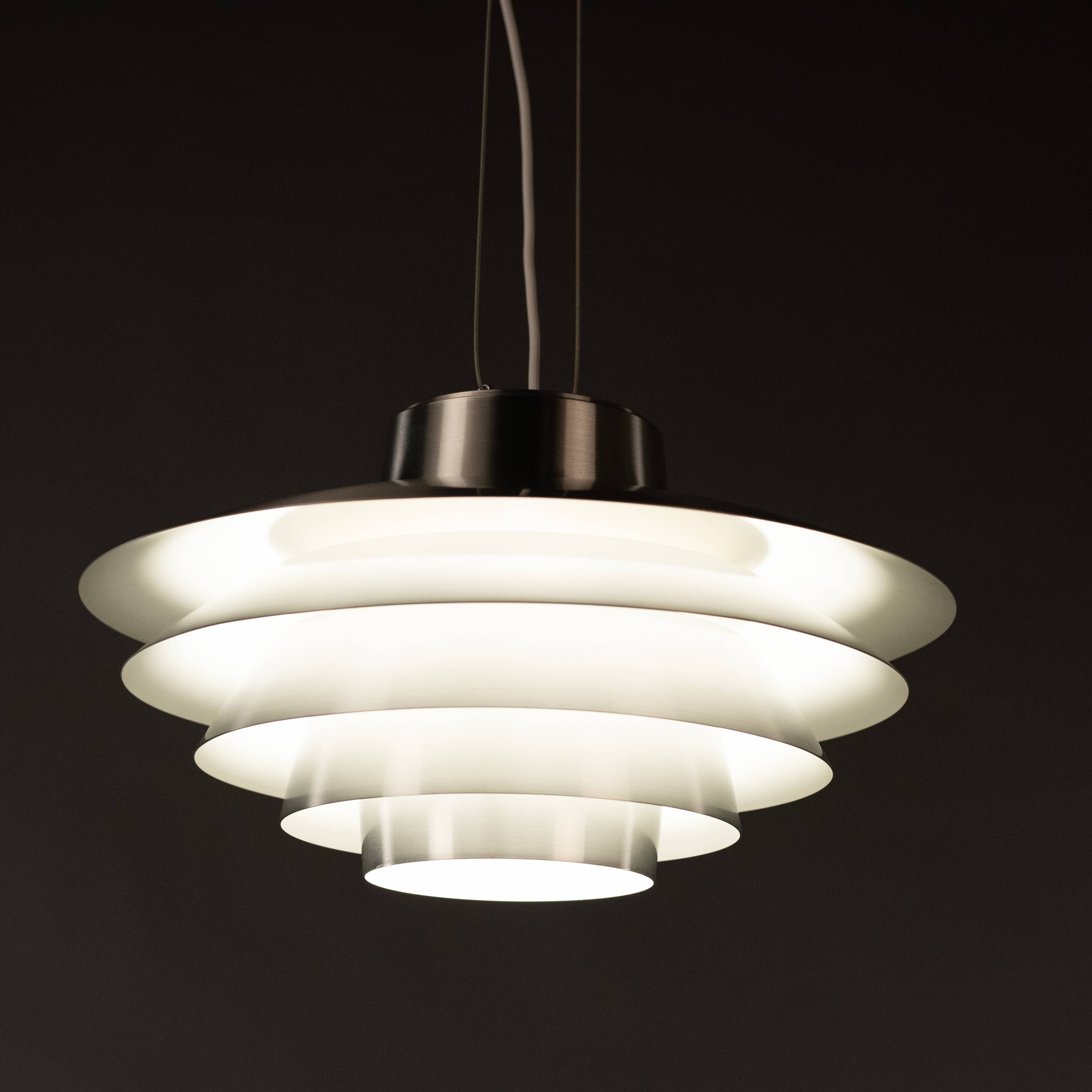 Aluminum Verona Pendant by Svend Middelboe for Nordisk Solar, 1970s