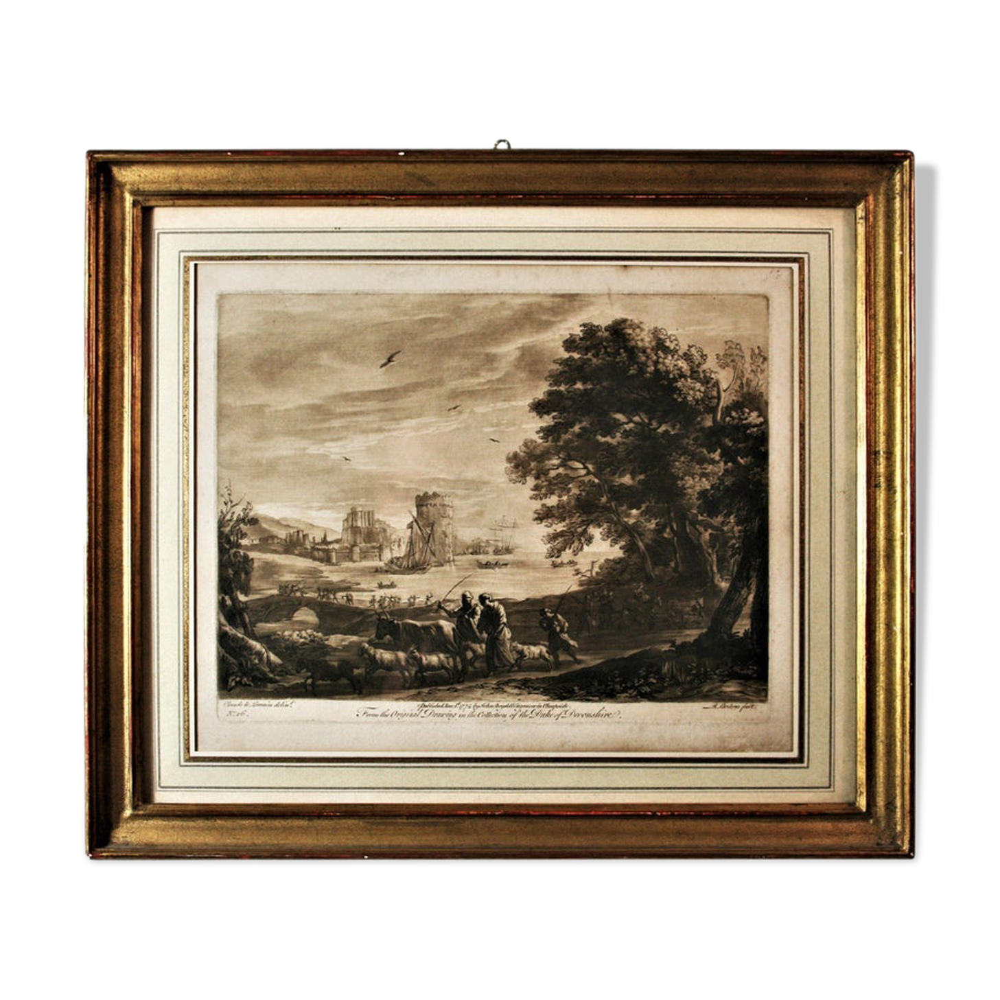 Landscape by Richard Earlom, eighteenth century