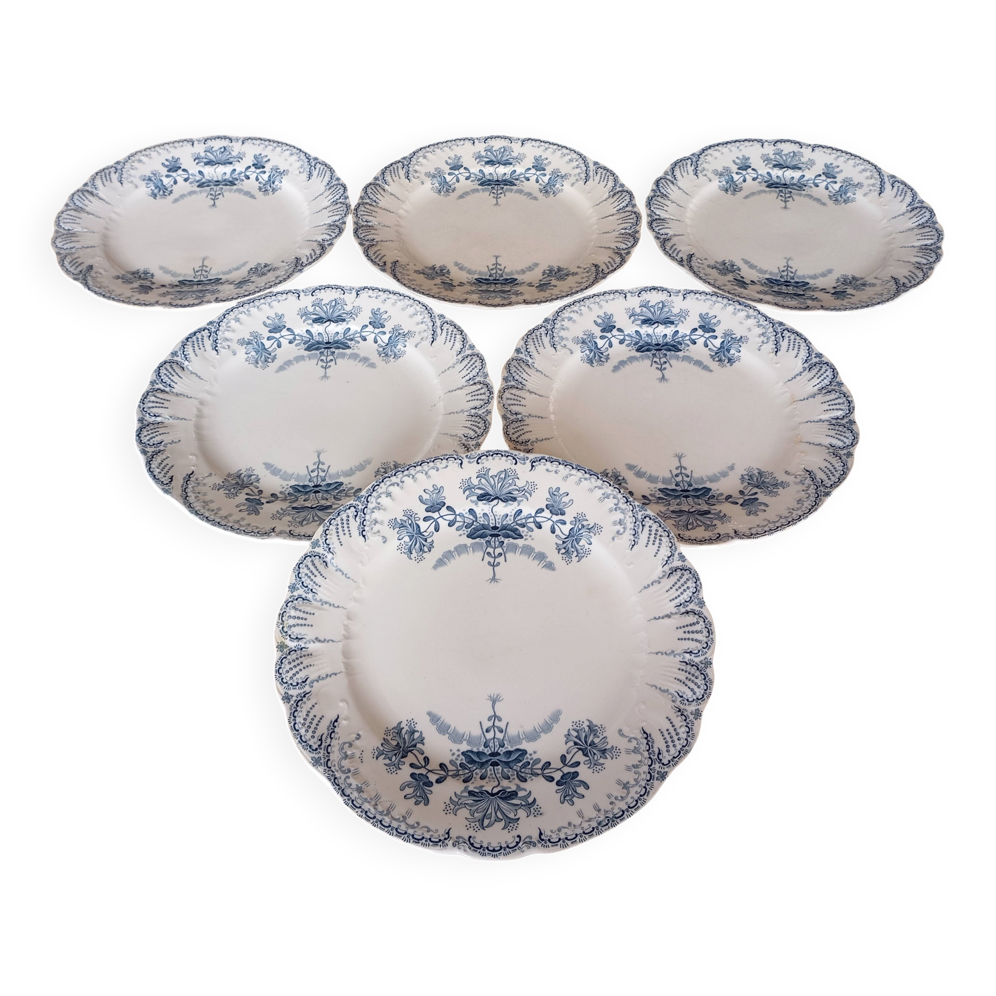 Flat plates ironstone St Amand Hamage 'Regency'