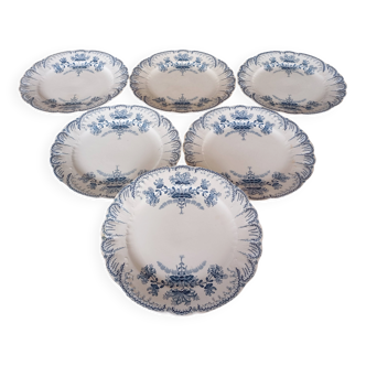 Flat plates ironstone St Amand Hamage 'Regency'