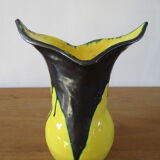 Free form vase signed Beauvais 70s