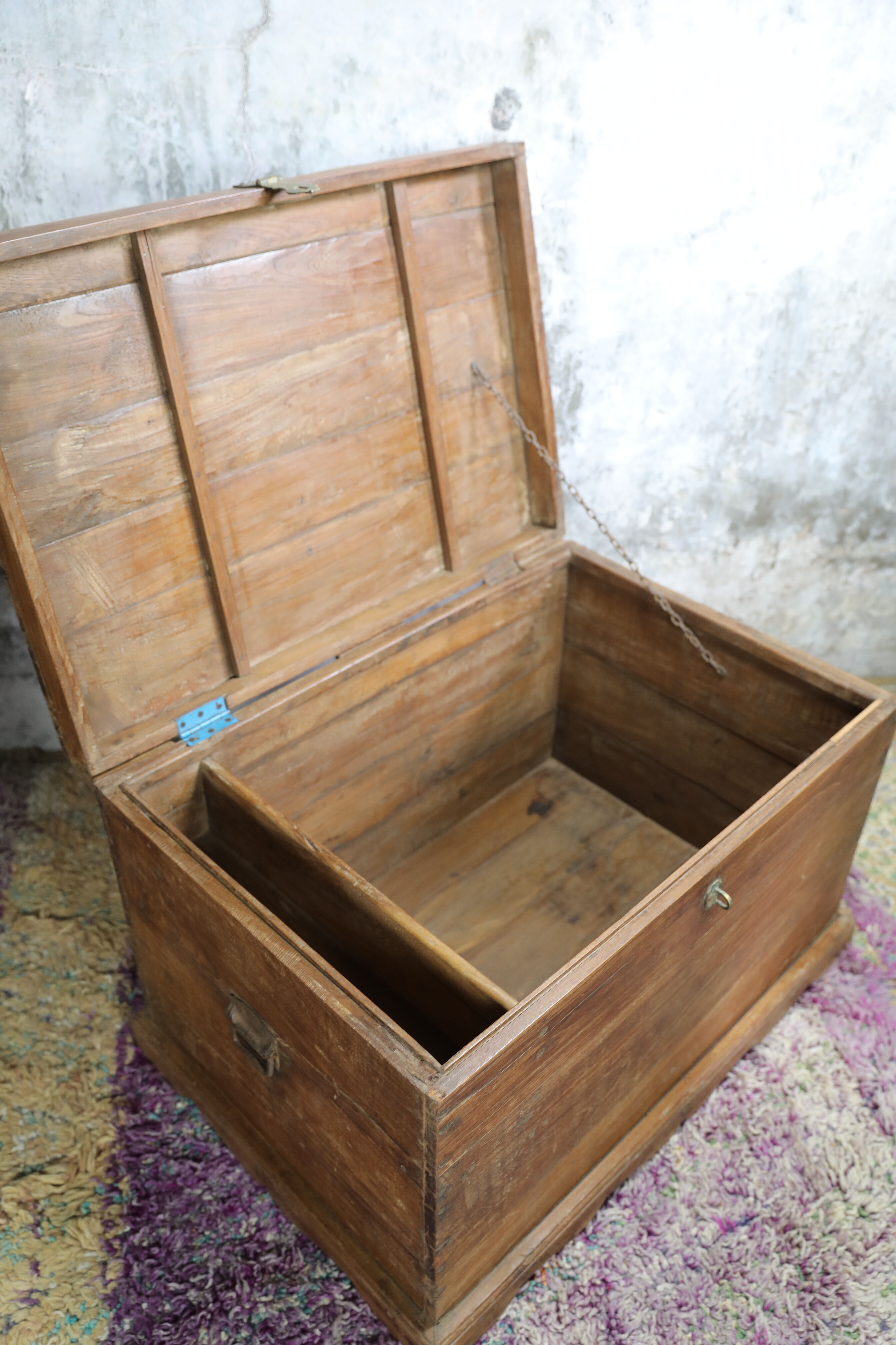 Indian furniture trunk in mango tree with compartment
