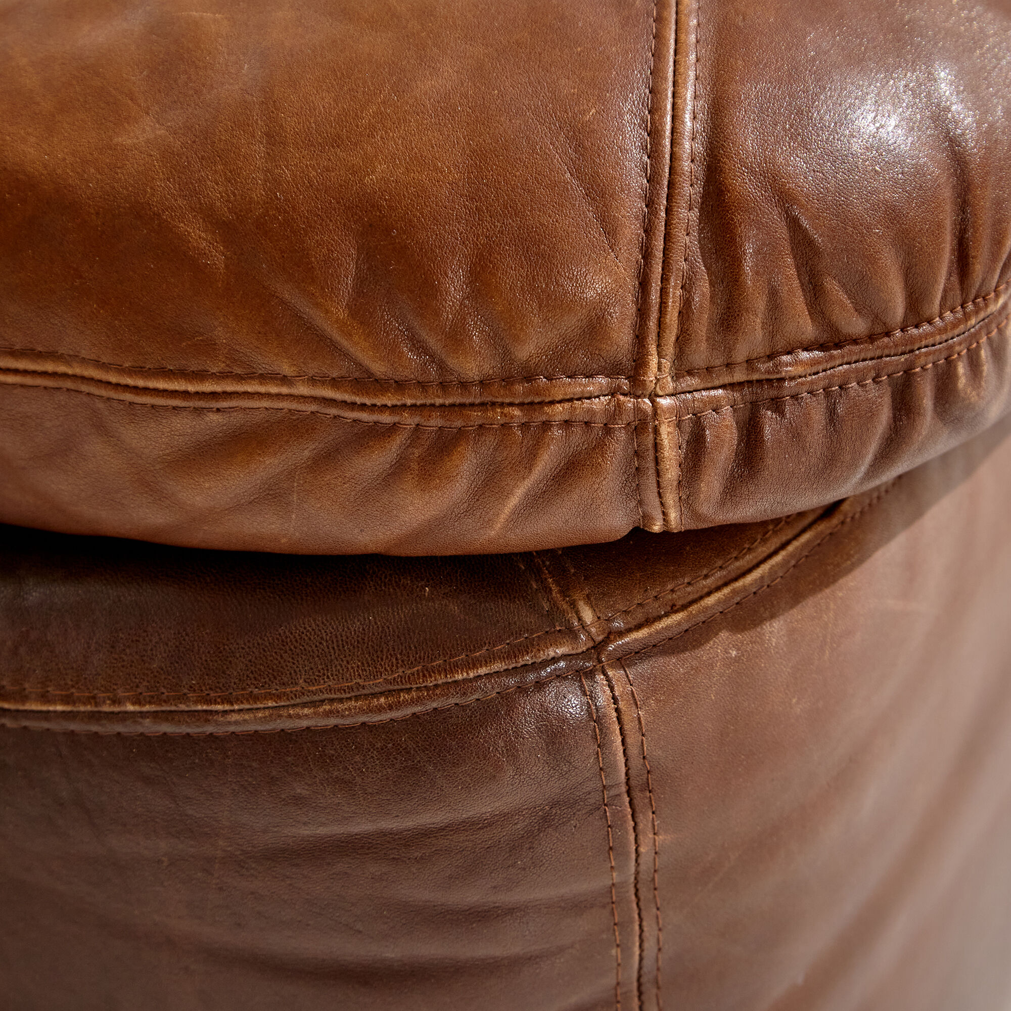 Modular leather sofa by Dreipunkt, set of 3.