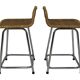 Ensemble de 4 tabourets de bar vintage Dirk Van Sliedregt Rohe Noordwolde modèle bas