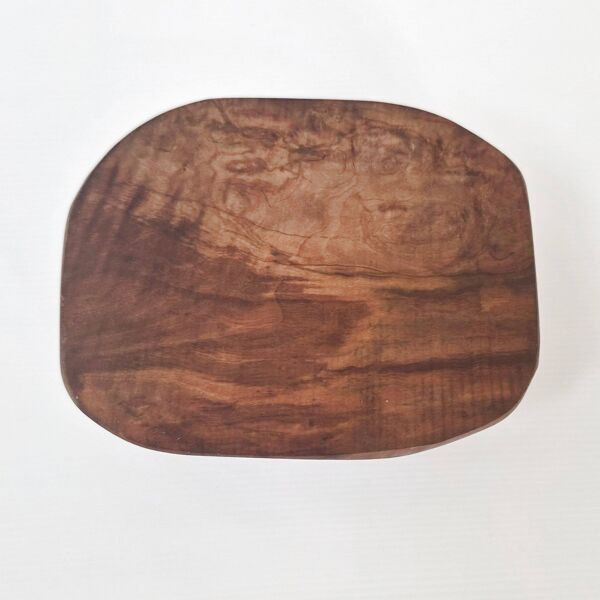 Vide-poche brutaliste en bois et écorce, 1970