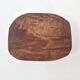 Brutalist wood and bark tray 1970