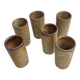 6 stoneware vases