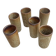 6 stoneware vases