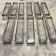 11 crystal knife rests. Vintage